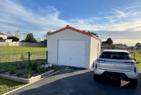 Garage en Béton enduit